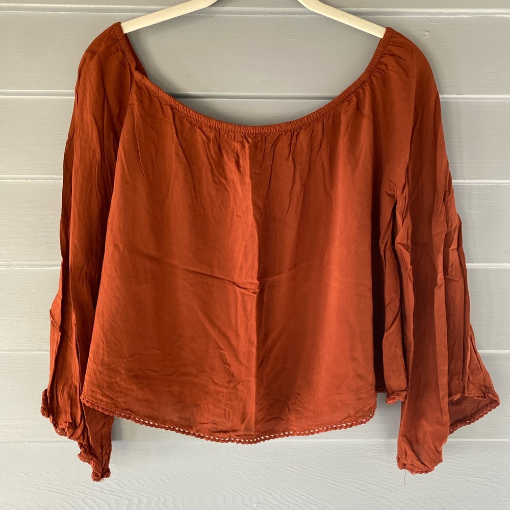 Pull & Bear Burnt Orange Top